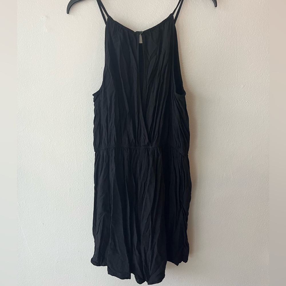 Black Flowy Romper